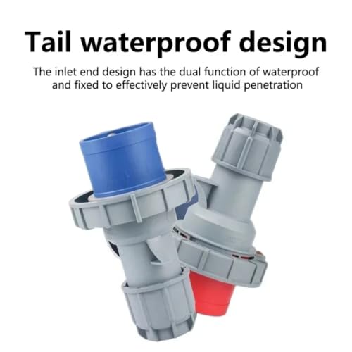 Conector de enchufe industrial 16A IP44 de 5 polos contra fallos eléctricos 6