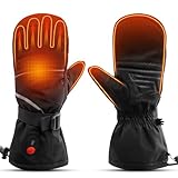 SNOW DEER Heated Mittens for Men and Women, 7.4V...