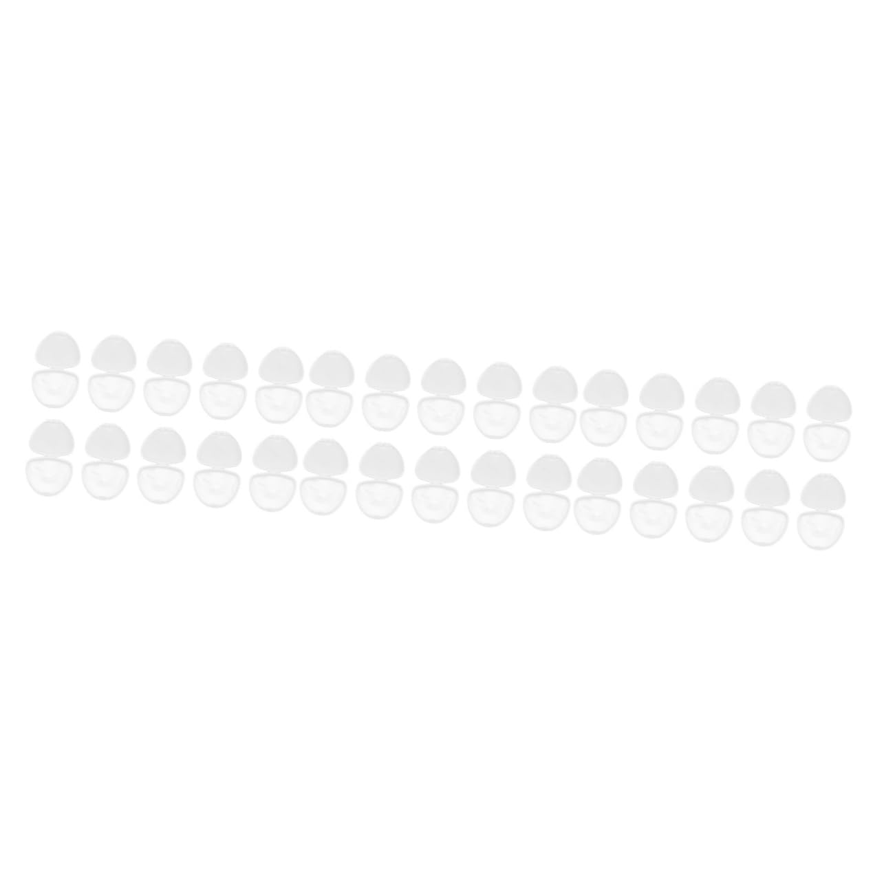 BESPORTBLE 3sets 10pcs Portable Pacifier Storage Box Dustproof Container for Newborn Pacifiers Multi Purpose Holder for Teething Clips and Solid Food Transparent Design for Easy 10pcs*3