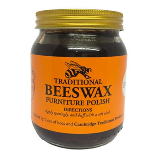 Citystores® Traditional Brown Beeswax Furniture Polish – 10oz Natural Wood Wax – Furniture Polish for Wood – Protects, Restores & Shines Wooden Surfaces 283g