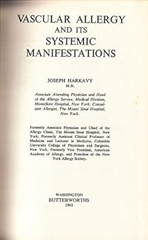 Hardcover Vascular allergy and its systemic manifestations Book