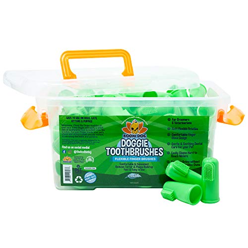 image for Bodhi Dog Gentle Disposable Dog Toothbrushes | Soft High Grade Finger 
