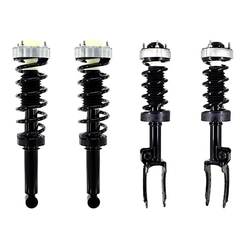 Front & Rear Complete Struts Coil Springs Set 4 Replacement AUTO DN for Porsche Cayenne 2011 for Porsche Cayenne 2012 for Porsche Cayenne 2013 for Porsche Cayenne 2014 for Porsche Cayenne 2015