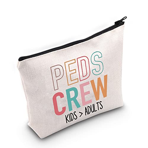 Peds Crew Pediatric Nurse Bag - Zipper Bag for Makeup, Gifts & More