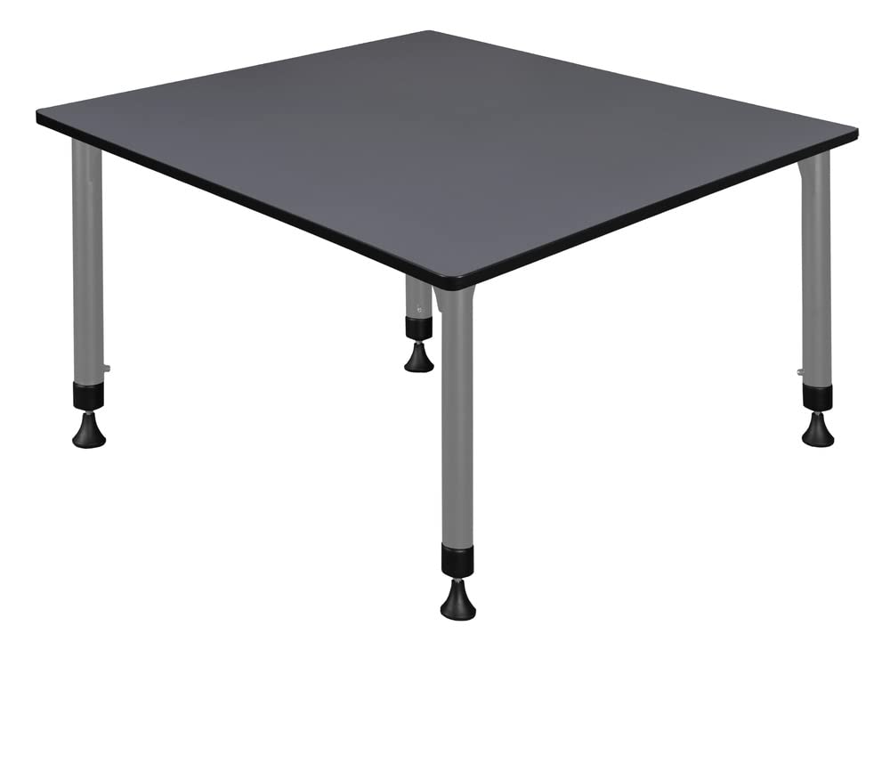 Romig Grey Kee Square Classroom Activity Tables Height Adjustable, 48 x 48