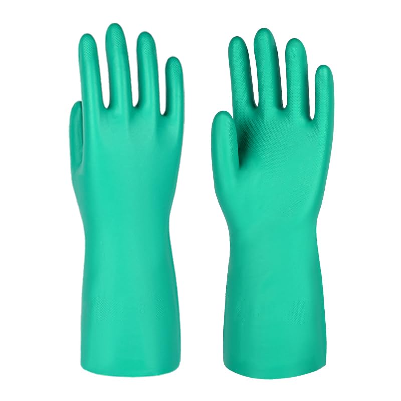 North Tower Chemical Resistant Nitrile Gloves, Resist Household Acid, Alkali, Solvent and Oil, Latex Rubber Free,Medium 1 Pair