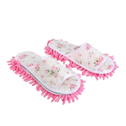 Hemobllo Zapatillas Mopa Lavables para Limpieza Absorbentes y Antideslizantes Suaves para Proteger Cómodas y Reutilizables para