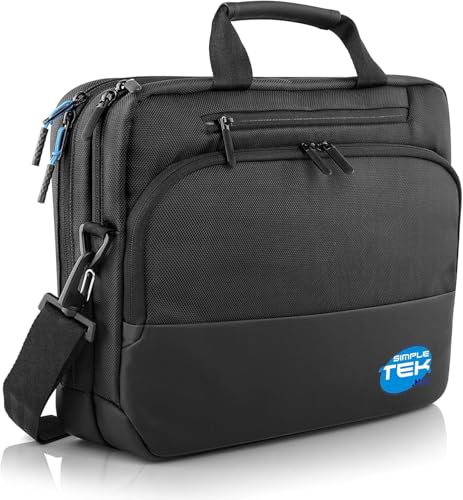 Maletín Pro Briefcase 14 Simpletek de diseño elegante para portátil Dell 14 pulgadas negro 3
