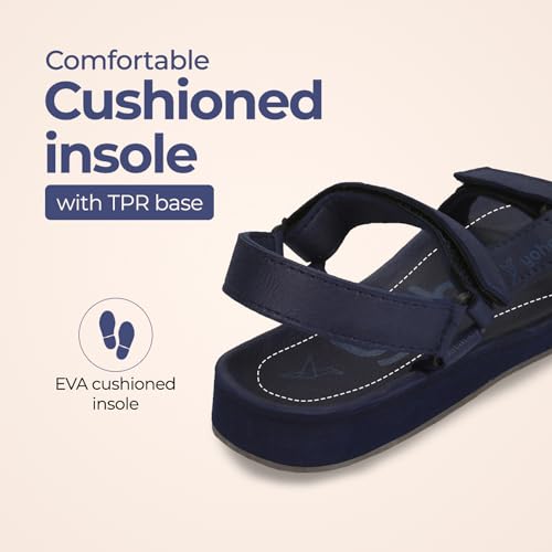 Image of YOHO EVA Sandals for Women | EVA sole | Comfortable cushioned sole with TPR base | Lightweight | Soft skin friendly straps | Adjustable straps | Velcro closure | Vibrant colour options