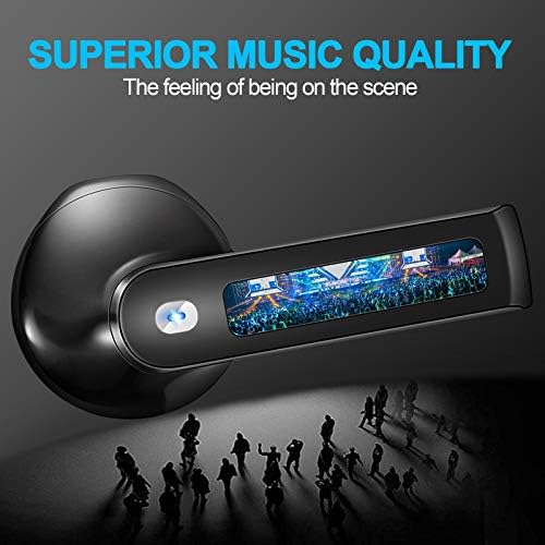 yobola Wireless Earbuds, Wireless Headphones, IPX5 Waterproof Wireless Earphones Touch Control, Bluetooth 5.1 Earbuds, 25 Hrs with USB-C Charging with Running