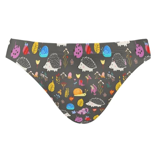 Mens Swim Briefs Cute Hedgehogs Swimwear Bikini Swimsuit XL B0404937