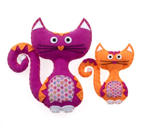 American Girl Crafts Cat Sew and Stuff Activity Kit, DIY Cat Stuffed Animals
