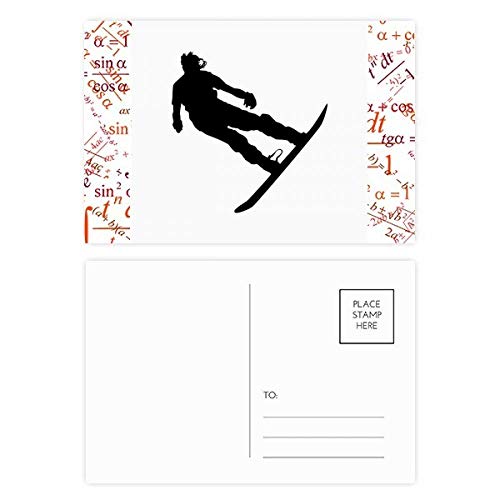 Carte postale de ski sport et formule en lot de 20pcs multicolore pour motiver vos proches