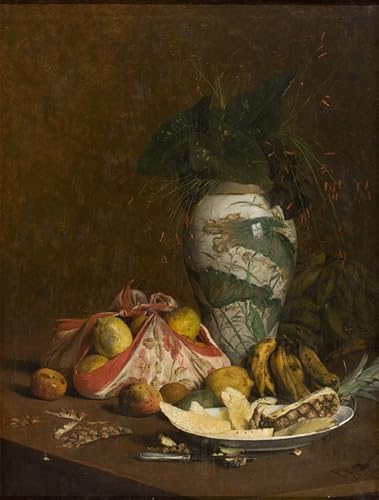 Cuadro en lienzo Naturaleza muerta de Pedro Alexandrino Borges para pared de dormitorio (60x90cm)