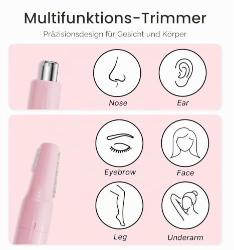 Nasenhaarschneider Augenbrauentrimmer,TOUCHBeauty Professionelles wasserfestes Nasenhaartrimmer...