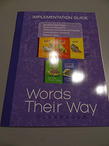 Words Their Way Classroom Implementation Guide 1428441956 Book Cover