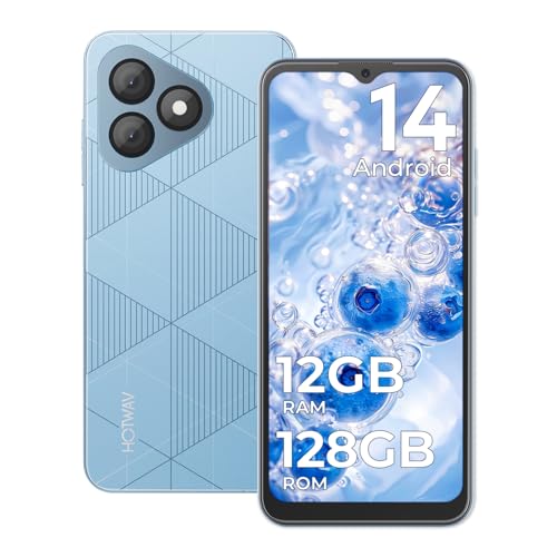 HOTWAV Note 15 Pro Android 14 Teléfono Móvil, 12GB RAM+128GB ROM/1TB TF, Batería 5160mAh Moviles Libres 6,6 Pulgadas HD+,13MP+5MP Octa Core Smartphone 2024 Dual 4G SIM/Face ID/Fingerprint/OTG/GPS/BT5