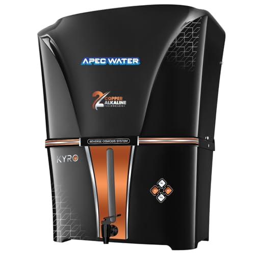 Image of Apec Water Copper+Alkaline RO Water Purifier with 10 Stage Purification Filtration, UV, UF, TDS Adjuster and 12 Liter Large Storage Tank, Suitable for all type of water supply