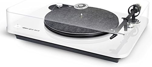 elipson Omega 100 RIAA 3-Speed Turntable with Built-in Preamp, Bluetooth, and USB (White)
