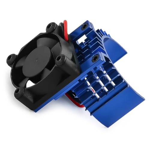 Ventilador de refrigeración de motor RC de plástico de aluminio 6-8.4V 13000RPM para 540 550 3650 3660 3670 3674 RC Car Brushed Brushless Motor (azul)
