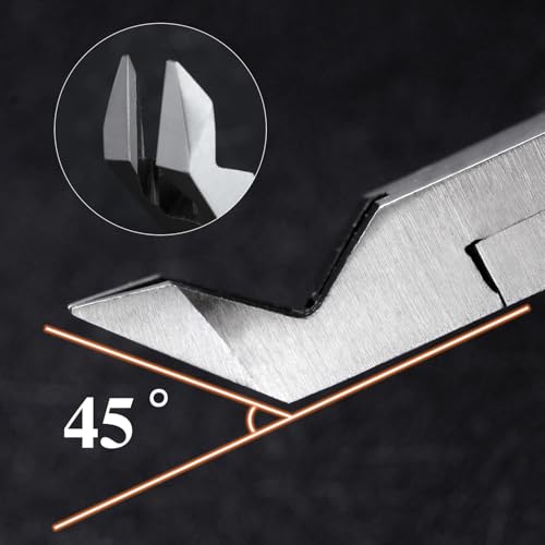 SPEEDWOX Model Nippers Wire Cutter 45° Sprue Cutter Wire Flush Cutters, Electronic Model Sprue Clippers - Image 2
