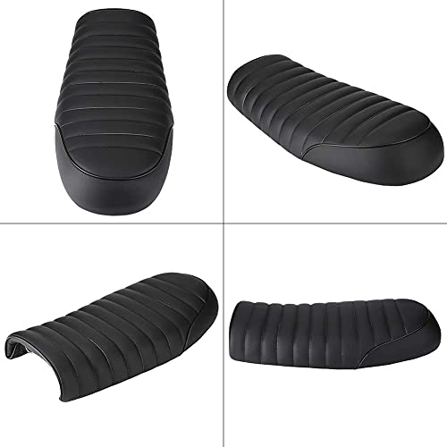 Elerose - Sella universale per sedile da corsa, moto, in pelle, per cambio moto, universale, (D)