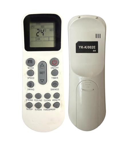 Image of EHOP YKR-K /002E Compatible Remote Control for Lloyd AC Bluestar UX AC Models AC-125 YKR-K /204E YKR-K /001E