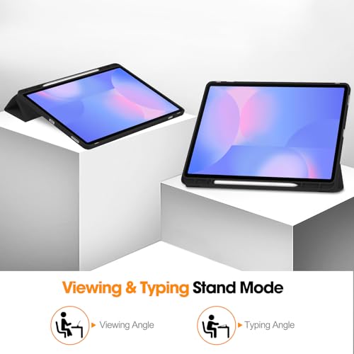 Image of ProElite Cover for Samsung Galaxy Tab S10 FE Plus 13.1 inch, Soft Flexible Flip Case Cover for Samsung Galaxy Tab S10 FE Plus 13.1 inch Cover, [Recoil Series]- Black