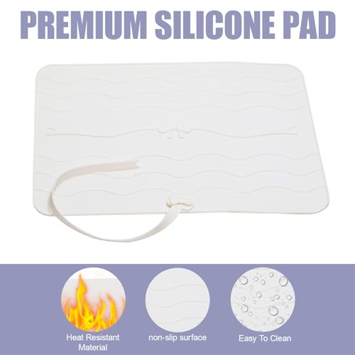 Alfombrilla de silicona resistente al calor para planchas y rizadores miniatura 4