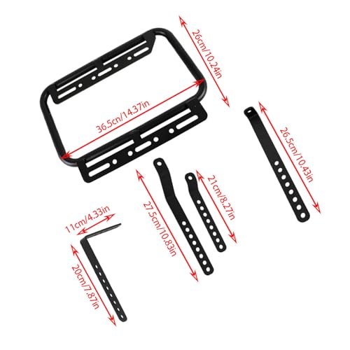 Maleta lateral rígida universal para motocicleta LABLT 36L con soporte de montaje, color plata, 1 par miniatura 6