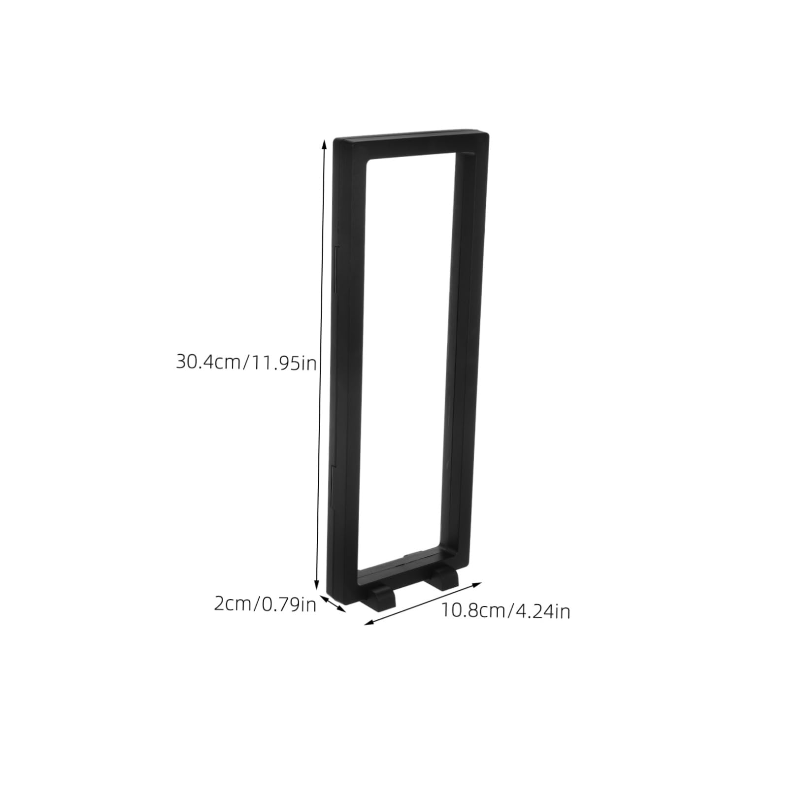 FRCOLOR Specimen Display Floating Frame Coin Display Stand for Butterflies Stones Jewelry Sleek and Modern Desktop Case