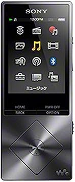 SONY Walkman A20 series, high res audio compatible, 2015 model, charcoal black,g