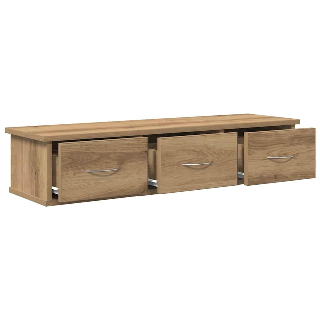 Genérico Armario de Pared Madera ingeniería Roble Artisan 88x26x18,5 cm,Mobiliario,Estanterías,Estantes y estanterías,855861