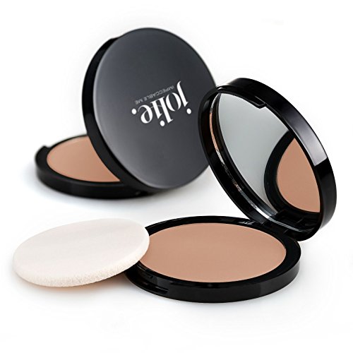 Jolie Dual-Activ Matte Finish Pressed Powder Foundation (Deep Beige)