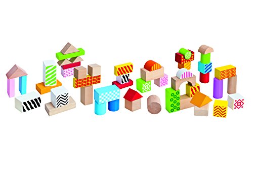 Mattoncini Colorati in Legno, 100002226, + 12 Mesi, 50 Pezzi in Una Scatola, Mattoncini con Stampa, in Legno di Betulla - Lego - Immagine 1