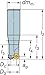Sandvik Coromant RA300-038M32-13H CoroMill 300 Face Milling Cutter, 1.000" Cutting Diameter, 1.1/4" Connection Diameter (Pack of 1)
