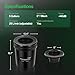 VIVOSUN DWC Hydroponics Grow System with Top Drip Kit, 5-Gallon Deep Water Culture, Recirculating Drip Garden System with Multi-Purpose Air Hose, Air Pump, and Air Stone (4 Buckets + Top Drip Kit)