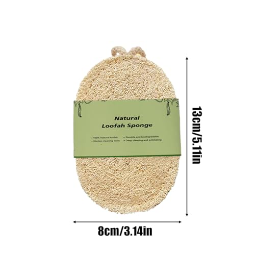 Loofah Dish Sponge - Kitchen Scrub Sponge for Washing Dishes, Reusable Scouring Pad Scrubber for Dishwashing, Pots Pans Cookware Stove Sink Bathroom Household Cleaning - imagen 6