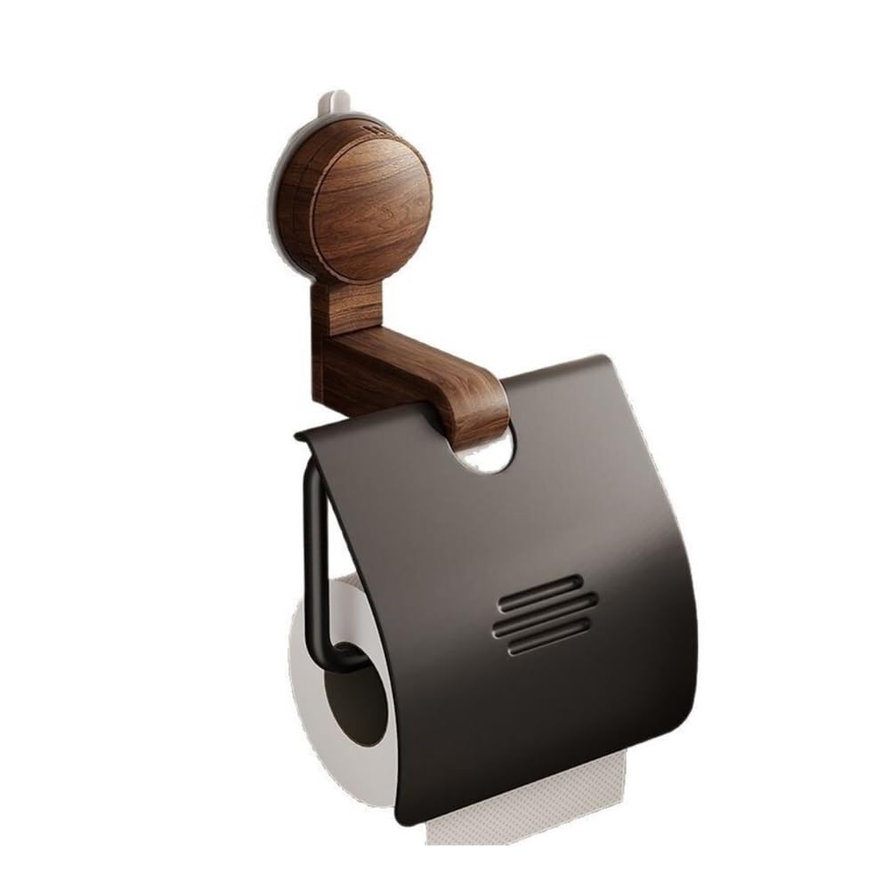 PaperTowel Holder, Suction Cup Tissue Holder for Bathroom Vanity, No Drill Paper Towel Roll Organizer
