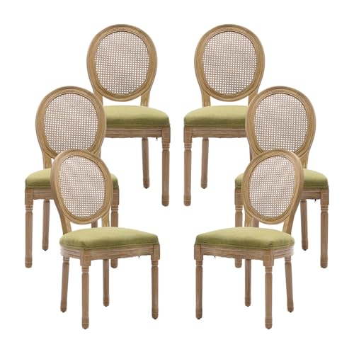 Vintage French Rattan Dining Chairs