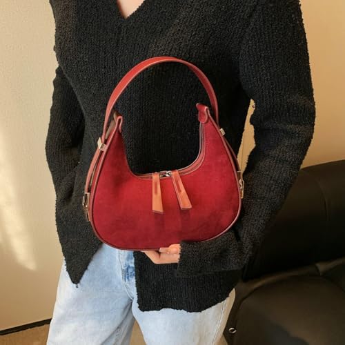 Bolso Hobo de Ante Vintage para Mujer miniatura 4