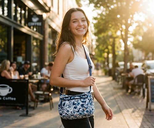 Image of Pealwel Casual Crossbody Bag with Anti Theft Pocket - Women Lightweight Water-Resistant Purse Bag