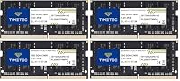 Timetec 32 GB Kit (2x16 GB) DDR4 2400 MHz (PC4-2400T) PC4-19200 SODIMM – Non-ECC Unbuffered, 260-Pin, 1,2 V, CL17, Speichermodul für Laptops, Mini-PCs und All-in-One-Computer (Packung mit 2) – Ansicht 1