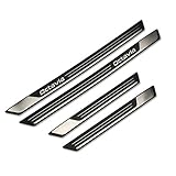 ✦Made von Edelstahl QQKLP Cases Fit für Skoda Octavia A5 A7 2007-2012 2013 2014 2015 2016 Auto-Zubehör Edelstahl-Tür-Schwellen-Verschleiss-Platte 4 Stücke geben
