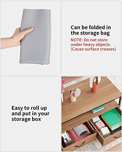 Xespis Silikonmatte Groß 70x50 cm, Silikonmatte für Epoxidharz, Bastelunterlage, Silikon Bastelmatte, Malunterlage für Kinder, Mehrzweck Antihafte rutschfeste Silikon Unterlage, Platzset, Tischmatte