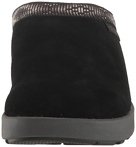 KEEN Women's Elle Suede Comfortable Durable Indoor Outdoor Mule Slippers, Black/Magnet, 7.5 - Image 2