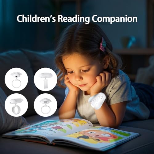 Image of Osuke Firefly Book Light,Cute Rechargeable Reading Light for Kids with Eye-Caring 3color Tone & Stepless Dimming,Portable Slap Bracelets Light for Study Read Camp Travel