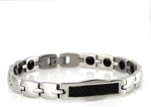 Womens Power Titanium Germanium Fiber Bracelet Band EnergyBand Balance Wristband Balance Energy
