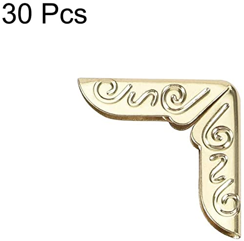 XYWHPGV 30 Pcs Gold Metal Book Corner Protector Edge Protector 15x15x2mm (1168c b0f26 fd6ff 6c31f 1b6b3 727b5