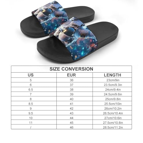Astronaut Outer Space House Sandals Non Slip Slippers Quick Drying Bathroom Shower Shoes for Women Men2